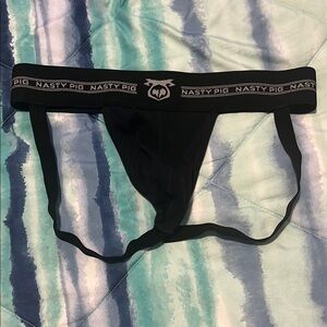 Nasty Pig Black Jockstrap, size Large.